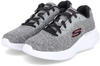 Skechers Herren Skech-LITE PRO FAREGROVE Sneaker, Gray Circular Knit/Synthetic/Red