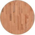 vidaXL Tischplatte &Oslash;60x1,5 cm Rund Massivholz Buche
