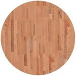 vidaXL Tischplatte &Oslash;80x1,5 cm Rund Massivholz Buche