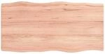 vidaXL Tischplatte 100x50x(2-6) cm Massivholz Behandelt Baumkante