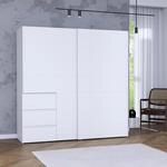 FORTE WINN 2 Schrank, wei&szlig;er Kleiderschrank, Schlafzimmerschrank,