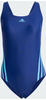 adidas Women's 3-Stripes Swimsuit Badeanzug, Dark Blue/Blue Burst, 36