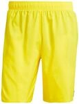 adidas Herren Solid CLX Classic-Length Swim Shorts, Yellow/Black, S