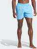 adidas Men's Solid CLX Length Swim Shorts Badehose, Blue Burst/White, M