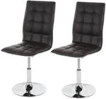Mendler 2er-Set Esszimmerstuhl HWC-C41, Stuhl K&uuml;chenstuhl, h&ouml;henverstellbar