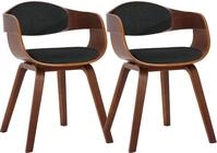 CLP 2er Set Esszimmerst&uuml;hle ergonomisch Kingston, Lehnst&uuml;hle mit umlaufender