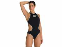 arena One Big Logo Badeanzug für Damen, Schnelltrocknende, Sportliche Bademode aus