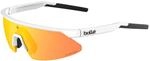 Boll&eacute; MICRO EDGE White Matte - Phantom Brown Red Photochromic - Sonnenbrillen -