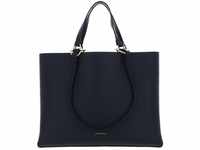 Coccinelle Hop On Handbag Grained Leather Midnight Blue