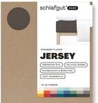 Schlafgut Easy Jersey Spannbettlaken 120x200 bis 130x200 Sand Deep,...