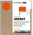 Schlafgut Easy Jersey Spannbettlaken 180x200 bis 200x200 Red Mid, Spannbetttuch...