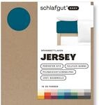 Schlafgut Easy Jersey Spannbettlaken 140x200 bis 160x200 Petrol Deep,...
