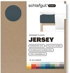 Schlafgut Easy Jersey Spannbettlaken 140x200 bis 160x200 Grey Deep, Spannbetttuch aus