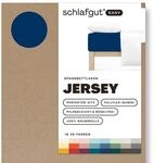 Schlafgut Easy Jersey Spannbettlaken 120x200 bis 130x200 Blue Deep,...