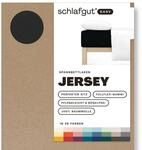Schlafgut Easy Jersey Spannbettlaken 140x200 bis 160x200 Off-Black,...