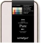 schlafgut Pure Topper Spannbettlaken 120x200 cm Bio-Baumwolle, Sand Light