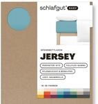 Schlafgut Easy Jersey Spannbettlaken 120x200 bis 130x200 Petrol Mid,...