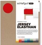 Schlafgut Easy Jersey Elasthan Spannbettlaken 90x190 bis 100x220 Red Deep,
