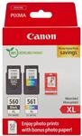 Canon PG-560XL + CL-561XL FINE Original XL-Druckerpatronen + Fotopapier | 14.3ml +
