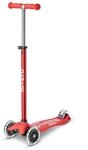 Micro, Maxi Micro Deluxe LED, 3-Rad-Kinderroller, 5&ndash;12 Jahre | Gewichtslenkung,