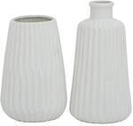 Boltze Vasen Set Esko 2-teilig, Blumenvasen aus Keramik, &oslash; ca. 8,5 cm, ohne...