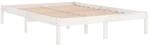 vidaXL Massivholzbett, Bett Holzbett f&uuml;r Schlafzimmer, Bettgestell Bettrahmen mit