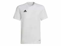 adidas Unisex Kids T-Shirt (Short Sleeve) Ent22 Tee Y, White, HC0447, 116 EU