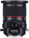 SAMYANG 885175 24/3,5 Objektiv DSLR T/S Canon EF manueller Fokus Tilt and Shift