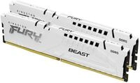 Kingston FURY Beast Wei&szlig; DDR5 64GB (2x32GB) 6400MT/s CL32 DIMM Desktop Gaming