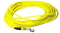 Mystique&reg; Biothane Schleppleine rund 6mm Standard Karabiner Neongelb 7,5m
