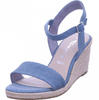 TAMARIS Damen 1-28300-42 Sandale, blau, 40 EU