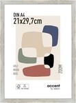 accent by nielsen Holz Bilderrahmen Zoom, 21 x 29,7 cm (A4), Silber