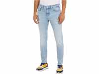 Tommy Jeans Herren Jeans Slim Tapered Fit, Blau (Denim Light), 34W/34L