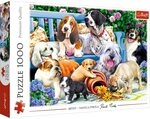 Trefl - Puzzle 1000 Teile, Hunde im Garten, spielende Hunde