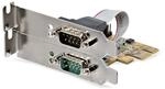 StarTech.com 2 Port PCI Express Serielle Schnittstellenkarte, PCIe auf RS232 (DB9),