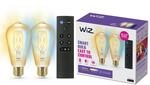 WiZ Tunable White Amber LED Lampen E27 2er Pack (650 lm) inkl. WiZmote Fernbedienung,