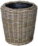 Van der Leeden Drypot&reg; Pflanzkorb Rattan braun, D50 x H52 cm