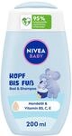 NIVEA Baby Kopf bis Fu&szlig; Bad & Shampoo, 200 ml | Baby-Shampoo und -Waschlotion mit