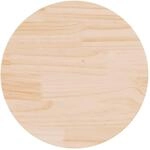 vidaXL Tischplatte Rund &Oslash;50x3 cm Massivholz Kiefer