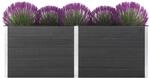 Garten-Hochbeet 250 x 100 x 91 cm WPC Grau