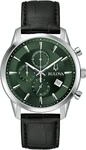 Bulova Herren Armbanduhr Sutton mit schwarzem Lederarmband, Geh&auml;usedurchmesser: 41