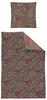 Irisette Edelflanell Bettwäsche Alpaka 8470 rot 1 Bettbezug 135 x 200 cm + 1