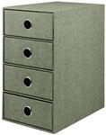R&ouml;ssler SOHO 4er Schubladenbox aus Papier | B&uuml;ro Organizer Schreibtisch 