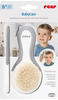 Reer BabyCare Haarpflege-Set 2tlg, Ziegenhaarbürste und Schorfkamm, weiß, 81070