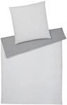 elegante Soft-Flanell Bettw&auml;sche Tender Silver