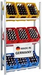 PROREGAL Getr&auml;nkekistenregal Magnus Made in Germany | HxBxT 185x106x34cm | 9...