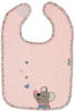 Sterntaler Klettlätzchen Maus Mabel, Größe: 38 x 26 x 1 cm, Zartrose