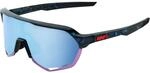 Fahrradbrille, 100% S2, mehrfarbig, verspiegelt, Blau