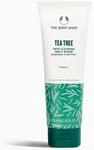 The Body Shop Tea Tree Squeaky-Clean Scrub unisex, Tea Tree Gesichtspeeling 100 ml,