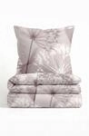 biberna Premium Satin Bettw&auml;sche 135x200 cm grau | 2-teilig mit Kissenbezug...